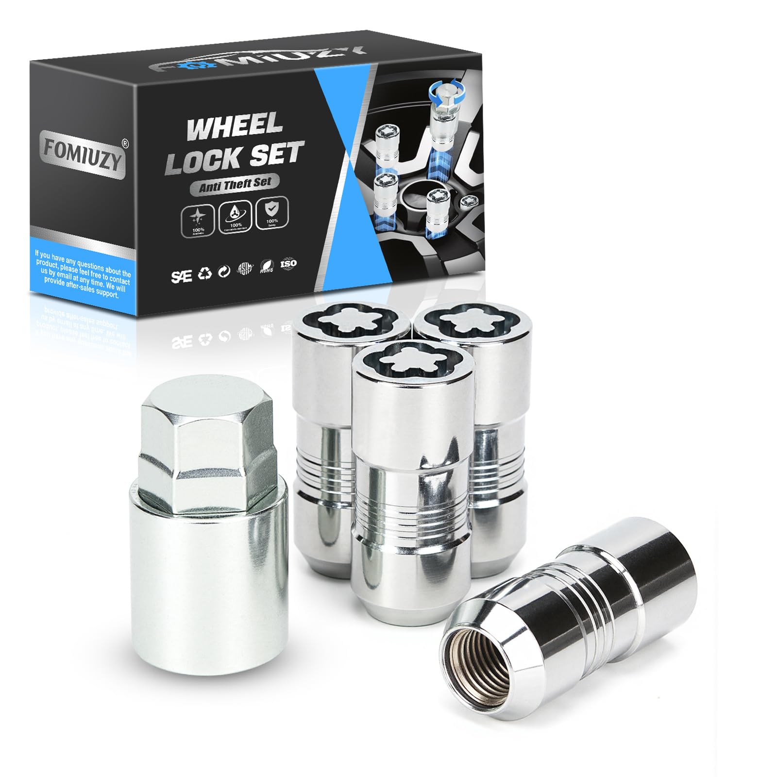 Amazon.com: FOMIUZY Wheel Lock Lug Nut M14x1.5 Anti Theft Fit